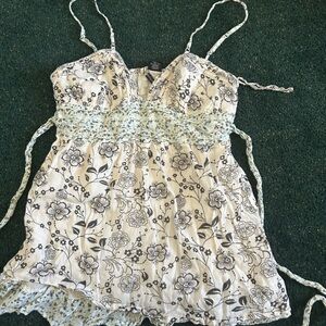 Passport Floral Black and White Top